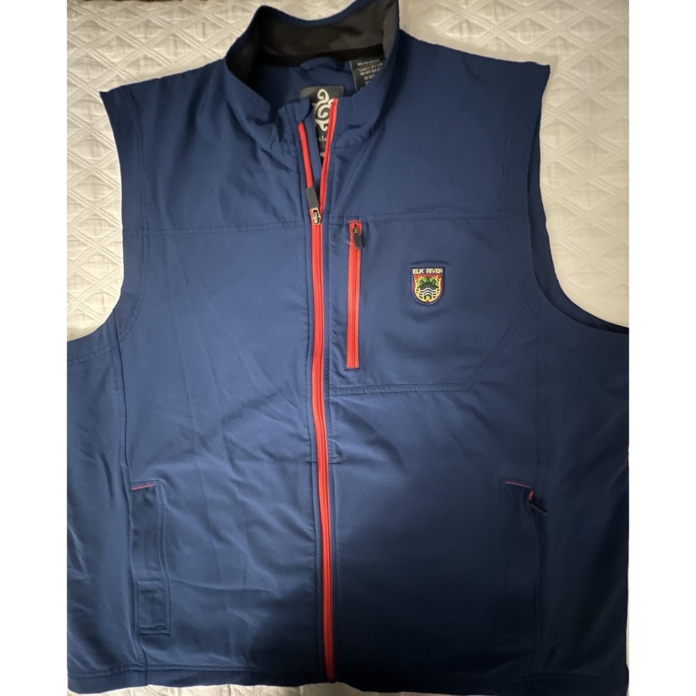 Turtleson Mens,size -XL Dark blue Full Zip Performance Vest